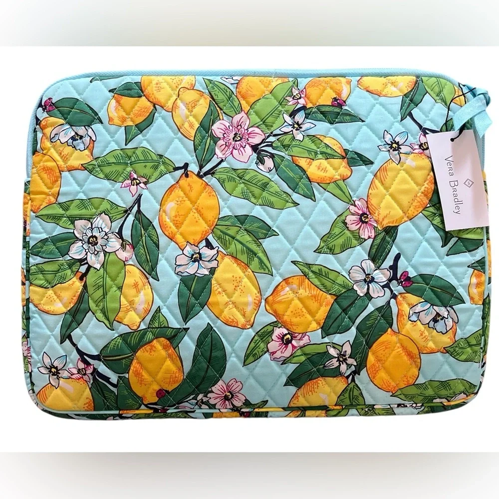 Vera Bradley Laptop Sleeve Lemon Grove